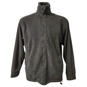 Outbrook Fleece Jacket Large Mens Gorpcore Cabin Core Streetwear Gray Full Zip